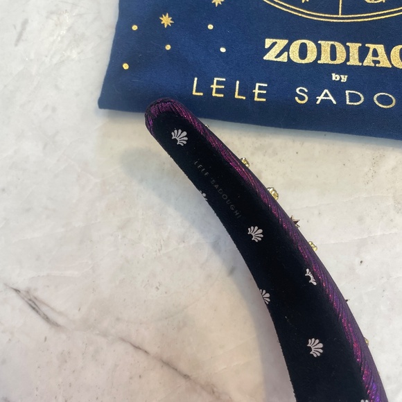 Lele Sadoughi Zodiac Sagittarius Alice Headband in Amethyst Purple - Picture 6 of 8